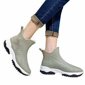 Чоботи Wellington Чоловічі Напіввисокі Дощові synthetic.ua - Фото 1