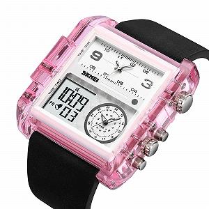 Годинник Skmei 2020PK Pink-Transparent SALE synthetic.ua - Фото 1