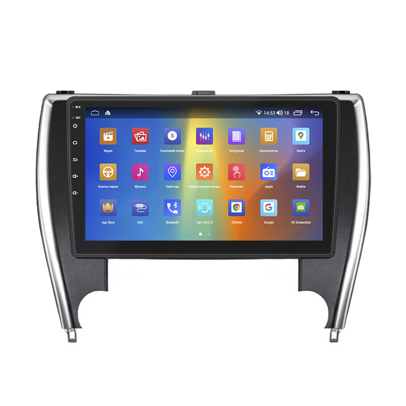 Магнітола Lesko Toyota Camry VII XV50 Рестайлінг 2 2017-2018г IPS 10 4/64Gb CarPlay 4G WiFi GPS Prime, фото №2