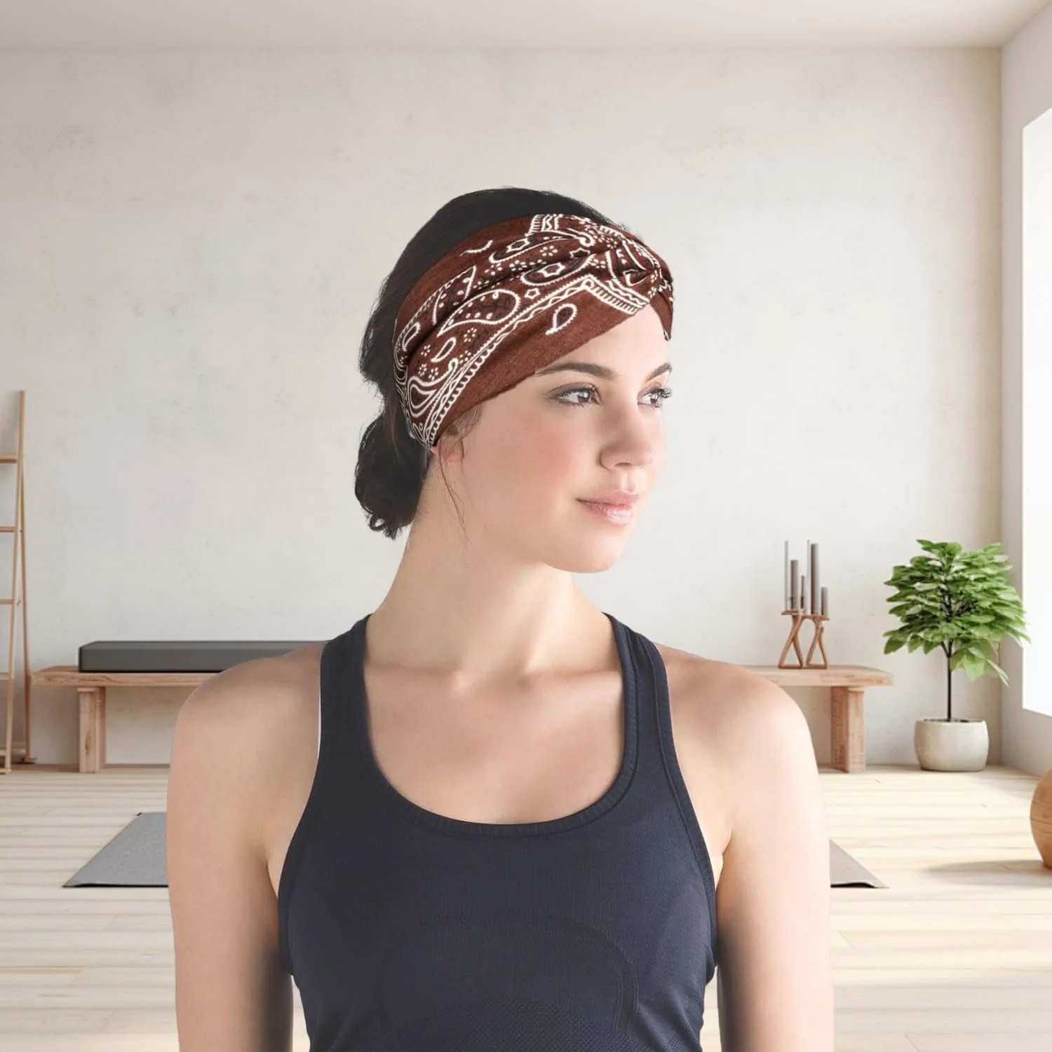 Пов'язка на голову Широка еластична тонка, фото №7