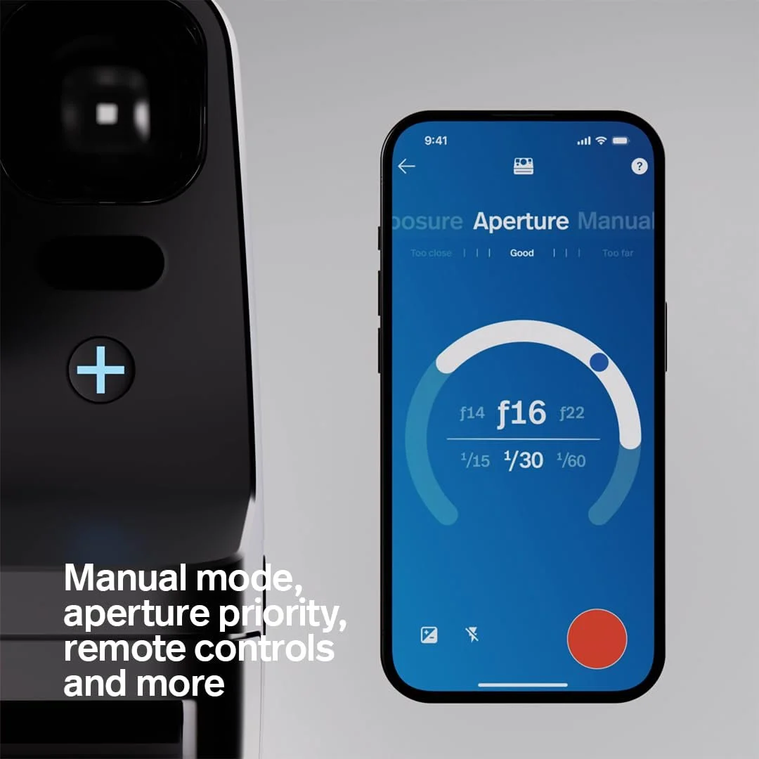 Фотоаппарат мгновенной печати Polaroid Now+ Gen 3 Bluetooth Bundle + цветная пленка (16 фото) White, фото №4