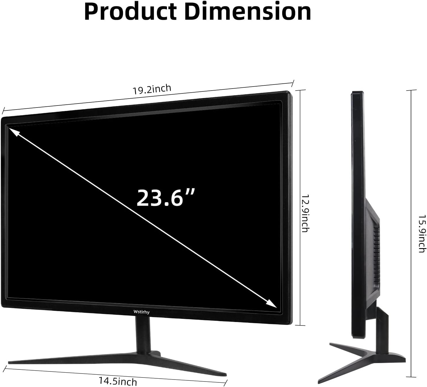 Монитор 24" Wstirhy HD-238 Full HD TN 144 Гц, фото №6
