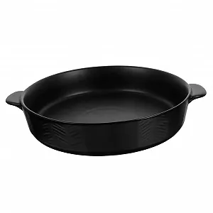 Форма для выпечки Mobestech Керамическая Круглая с двойной ручкой - Фото 1