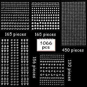 Стрази Блискучі Самоклеючі, Набір 1066 шт. synthetic.ua - Фото 1