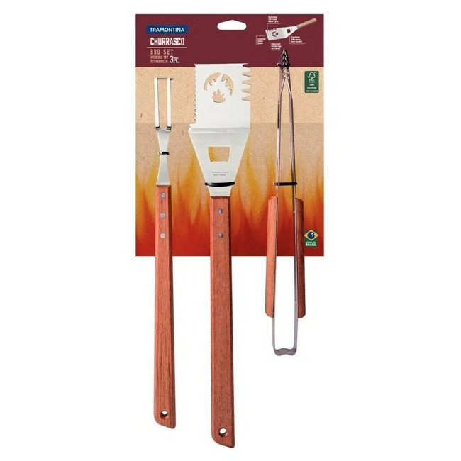 Набір для барбекю і грилу 3 в 1 Tramontina Churrasco, фото №2