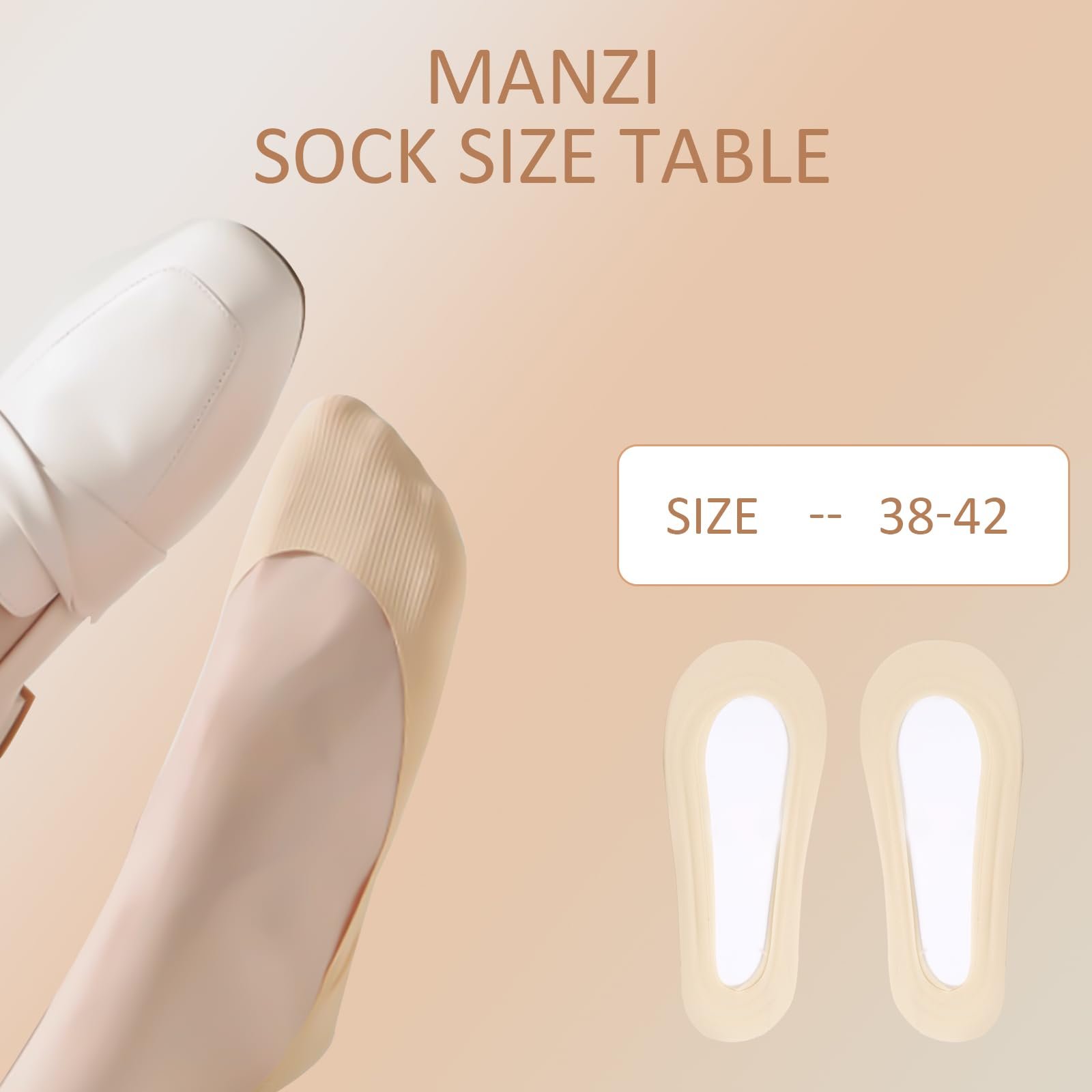 Носки женские Ankle, 5 пар, нейлоновые, невидимые, дышащие, для кроссовок, легкие, короткие носки-балетки с нескользящим силиконом, телесный цвет, белый, фото №5