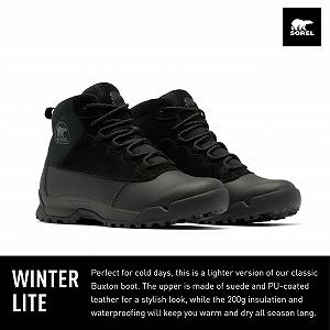 Мужские зимние ботинки Sorel Buxton Lite Lace Plus Waterproof synthetic.ua - Фото 1
