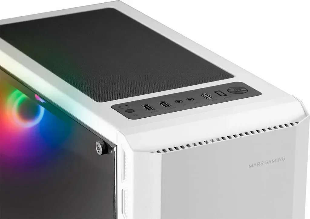 Корпус для ПК / Mars Gaming MC-X2 / Mid Tower / Без БЖ / Панель FRGB / Білий, фото №3 Корпус для ПК / Mars Gaming MC-X2 / Mid Tower / Без БЖ / Панель FRGB / Білий, фото №3