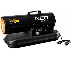 Neo Tools Теплова гармата дизель/гас 20 кВт 550 м3/год, прямого нагріву бак 19л витрата 1.9л/год, IPX4 - Фото 1