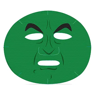 Тканевая Маска для лица Mad Beauty The Wizard of Oz Wicked Witch Зеленая, с экстрактом огурца и алоэ вера synthetic.ua - Фото 1