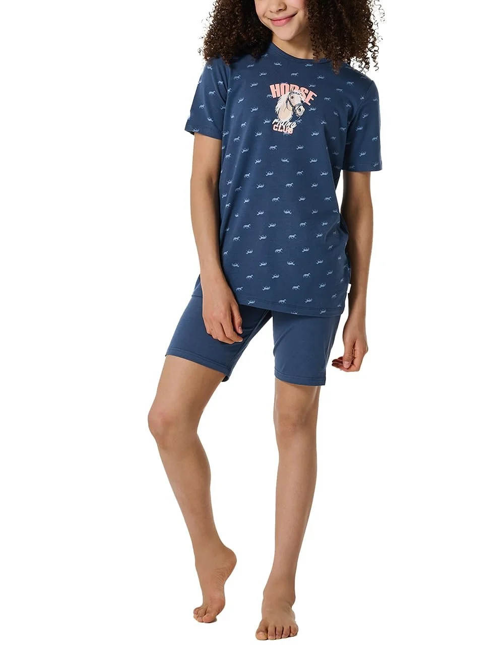 Комплект піжами Schiesser для дівчат, шорти, Horse World, фото №1 Комплект піжами Schiesser для дівчат, шорти, Horse World, фото №1