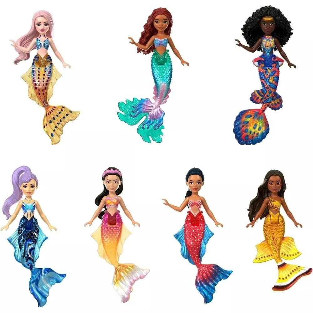 Набір ляльок Mattel HLX17 Ultimate Sisters 7-Pack or Ariel & Small Dolls The Little Mermaid SCLP SD STRY Multicoloured, фото №1