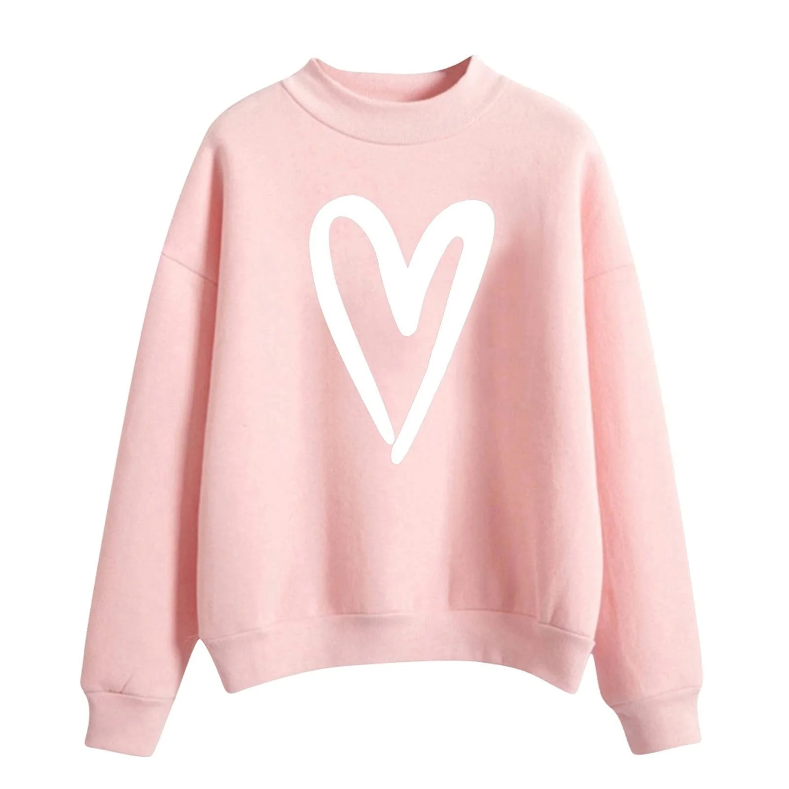 Пуловер Love Heart Женский День Святого Валентина Розовый Длинный Рукав Love Heart Круглый вырез Длинные Рукава Тонкие свитшоты Тонкий Топ Kawaii Принт Сердце Свитшоты Осенние Клубные Топы, фото №1 Пуловер Love Heart Женский День Святого Валентина Розовый Длинный Рукав Love Heart Круглый вырез Длинные Рукава Тонкие свитшоты Тонкий Топ Kawaii Принт Сердце Свитшоты Осенние Клубные Топы, фото №1