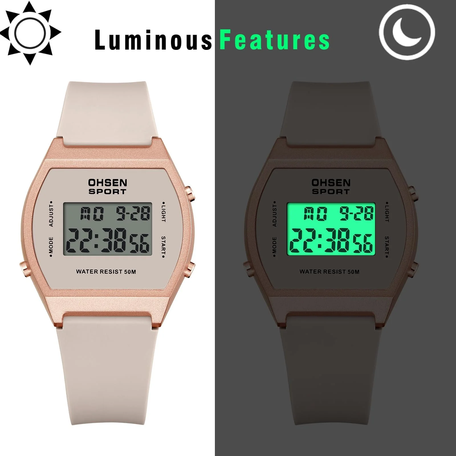 Чоловічий Годинник JewelryWe Цифровий Military Характеристики Чорний, фото №6 Чоловічий Годинник JewelryWe Цифровий Military Характеристики Чорний, фото №6