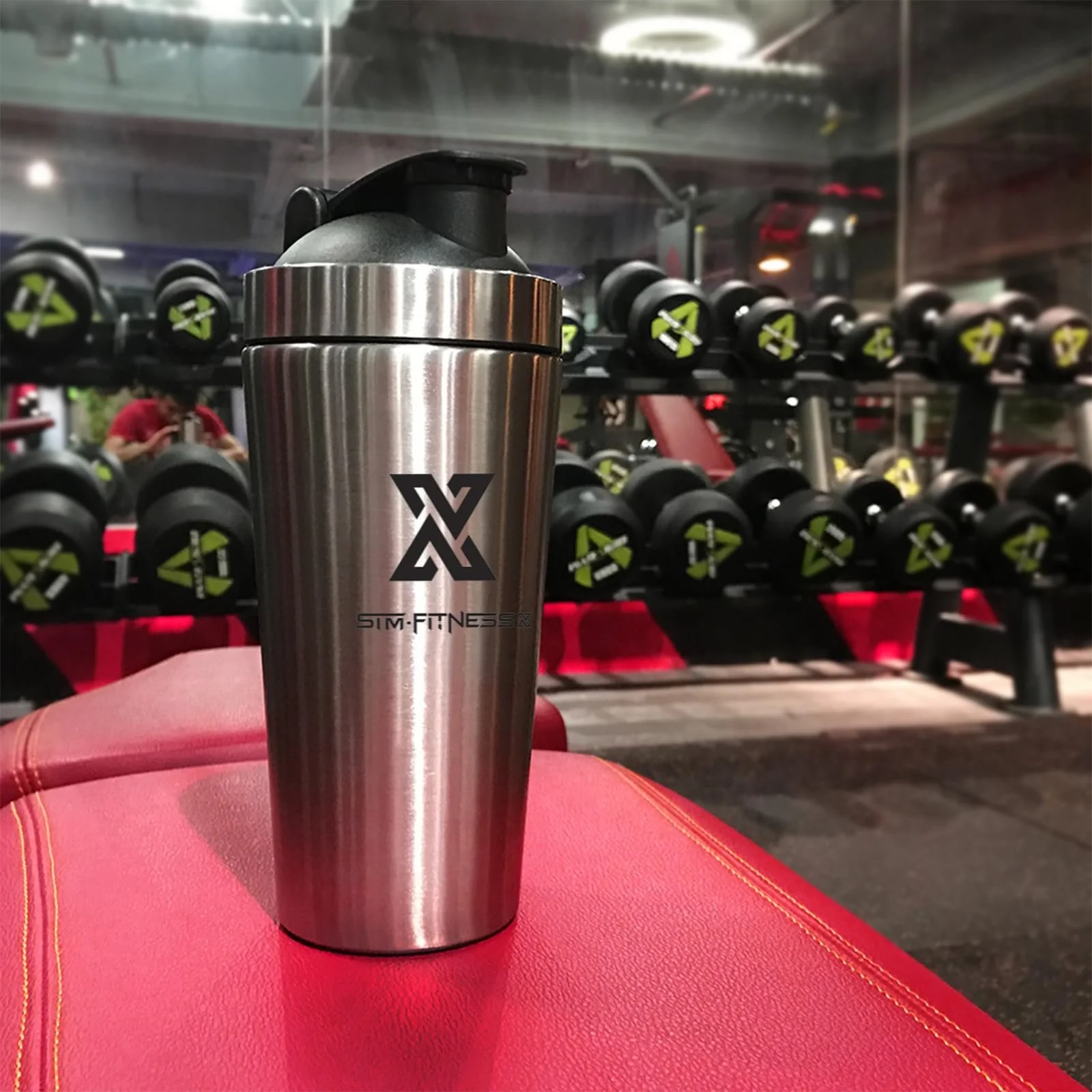 Шейкер X SIM FITNESSX Сталь 700 мл, спортивный, для фитнеса, йоги, тренажерного зала (Сталь 700 мл), фото №4
