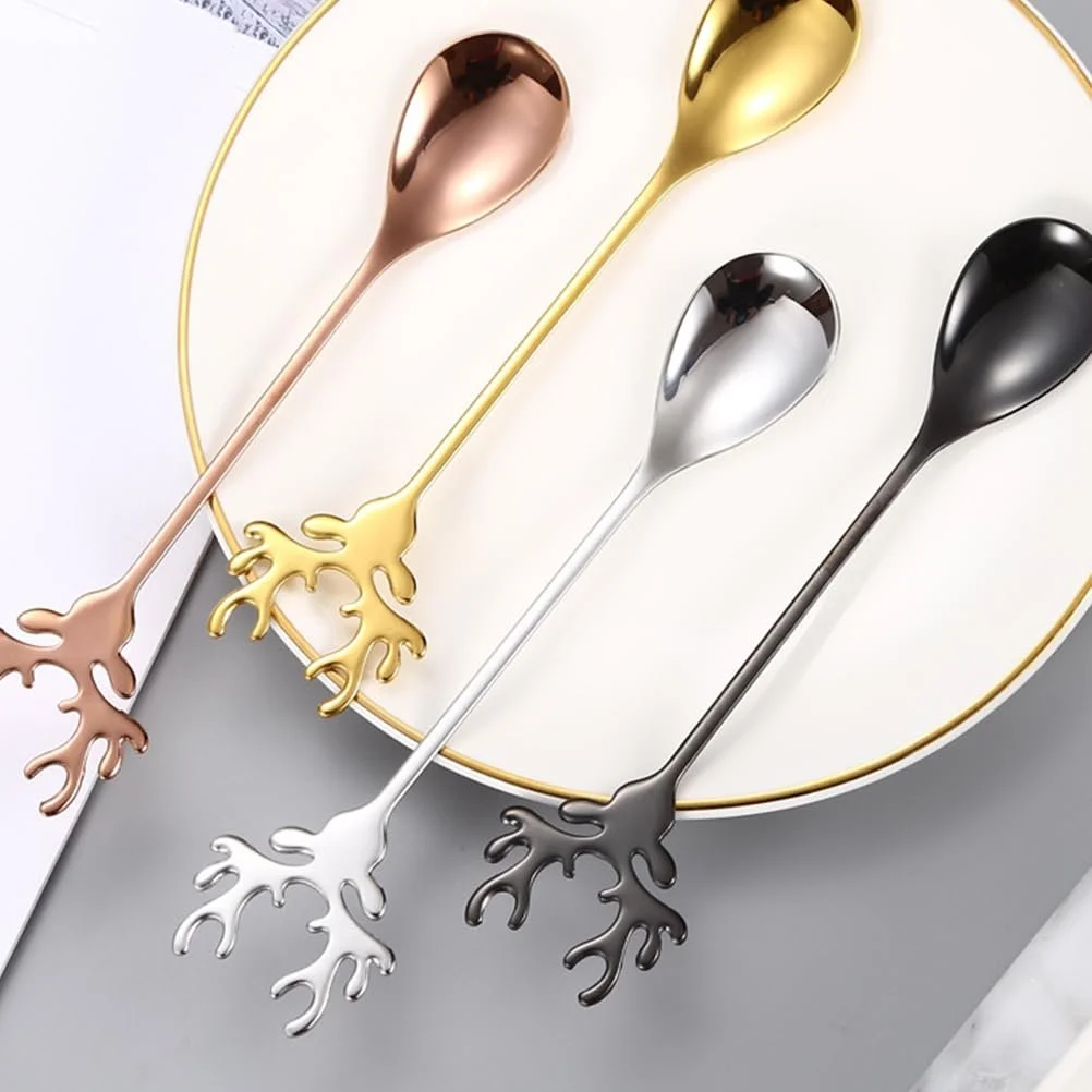 Ложка BESTonZON Олень Мультяшний 12 шт. Нержавіюча сталь, фото №5