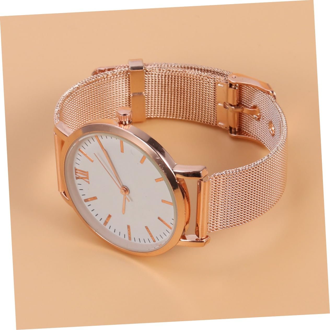 Часы Кварцевые LIFKOME C сетчатым браслетом, элегантные, Rose Gold, фото №7