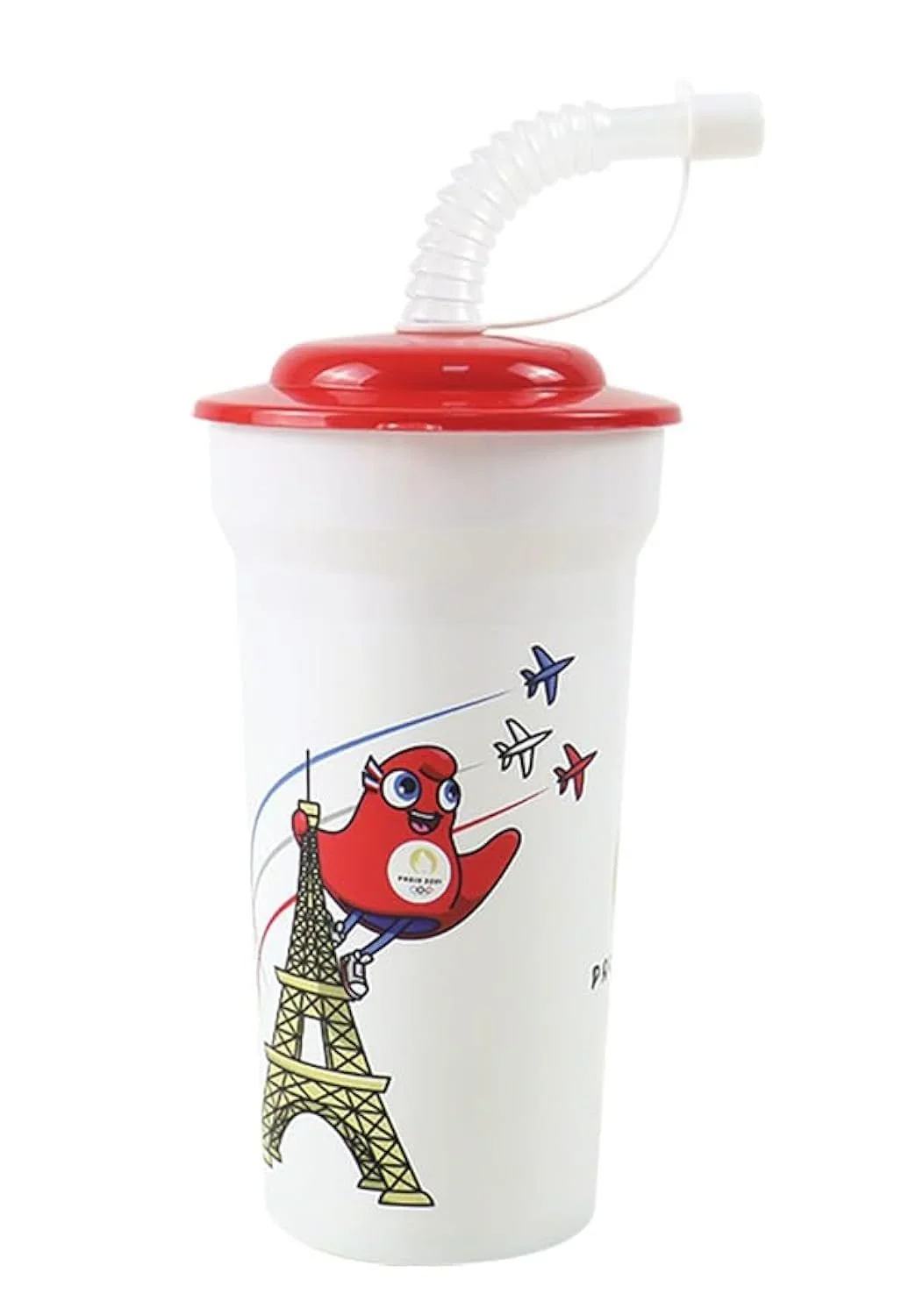 Стакан с трубочкой Fun House Olympic Games Paris 2024 JO 400 мл, фото №1 Стакан с трубочкой Fun House Olympic Games Paris 2024 JO 400 мл, фото №1