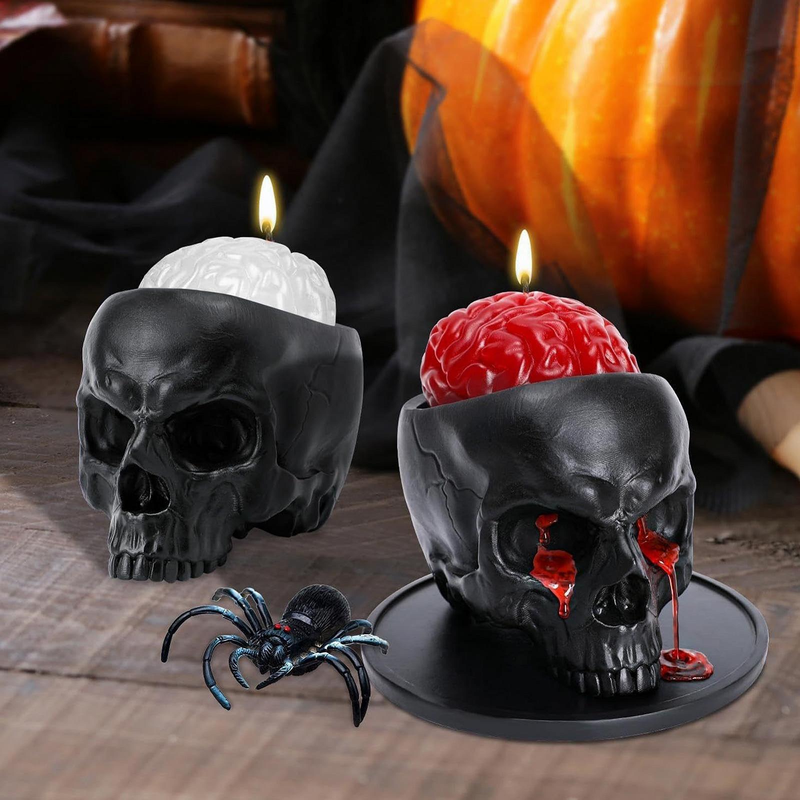Тримач для свічок Resin Skull Halloween Skeleton, фото №5