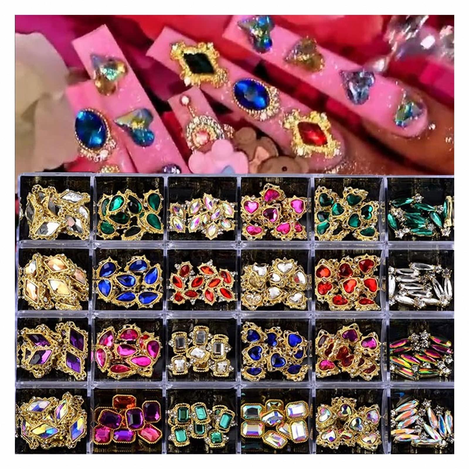 Набір прикрас для нігтів стразами yaoqijie, 240 шт, кристали, фото №1