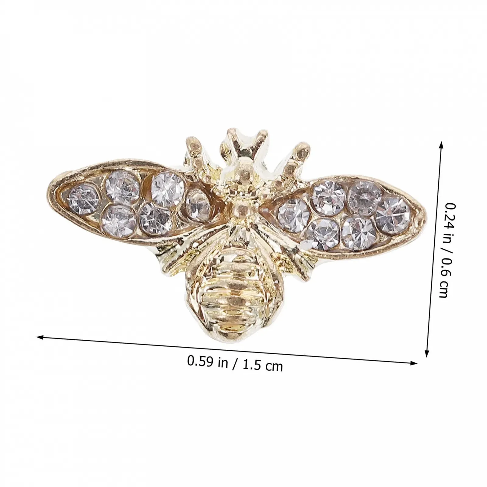 Прикраса для нігтів Healeved, 50 шт, золотий та срібний, фото №5