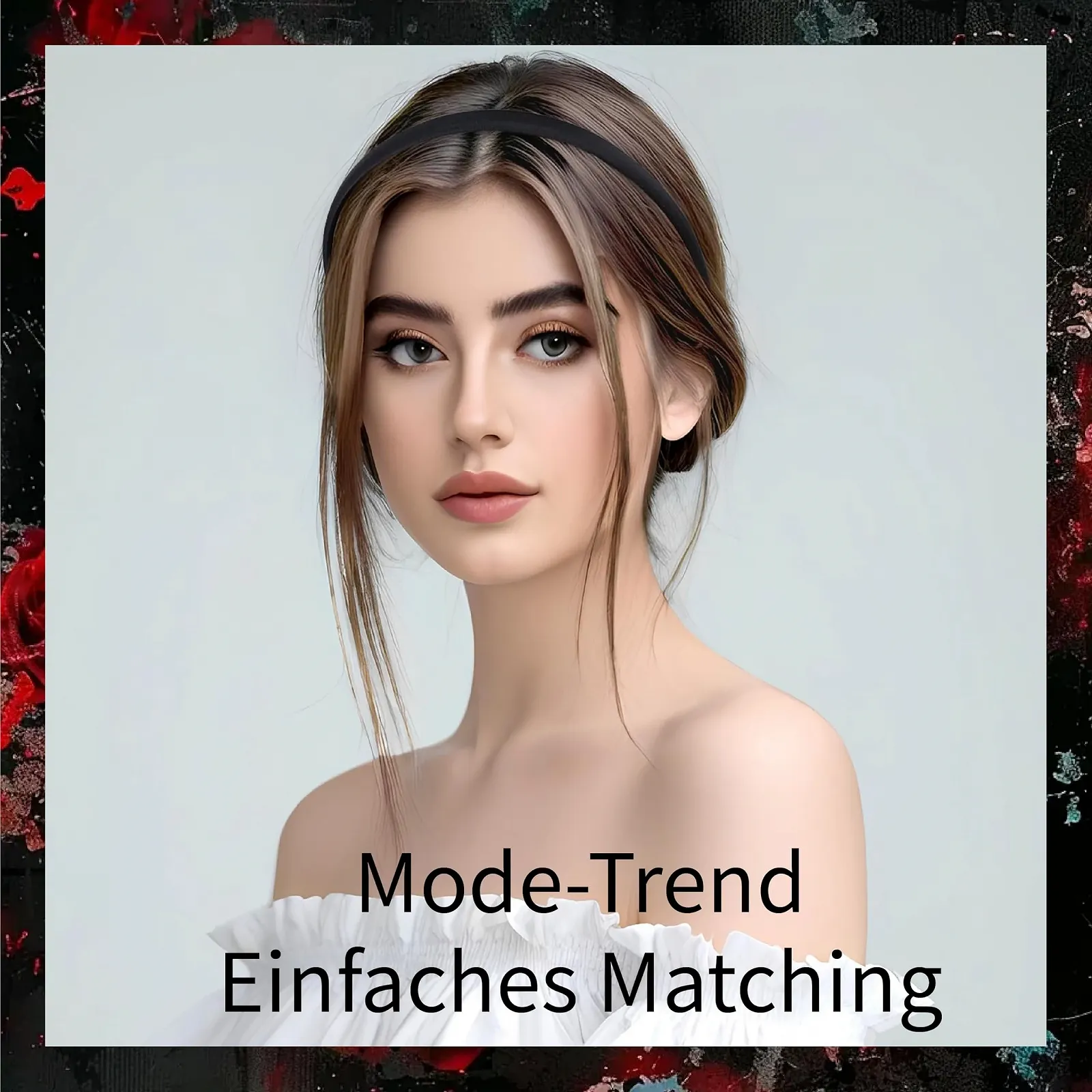 Оксамитові обручі Набір з 3 штук, Чорний, фото №2