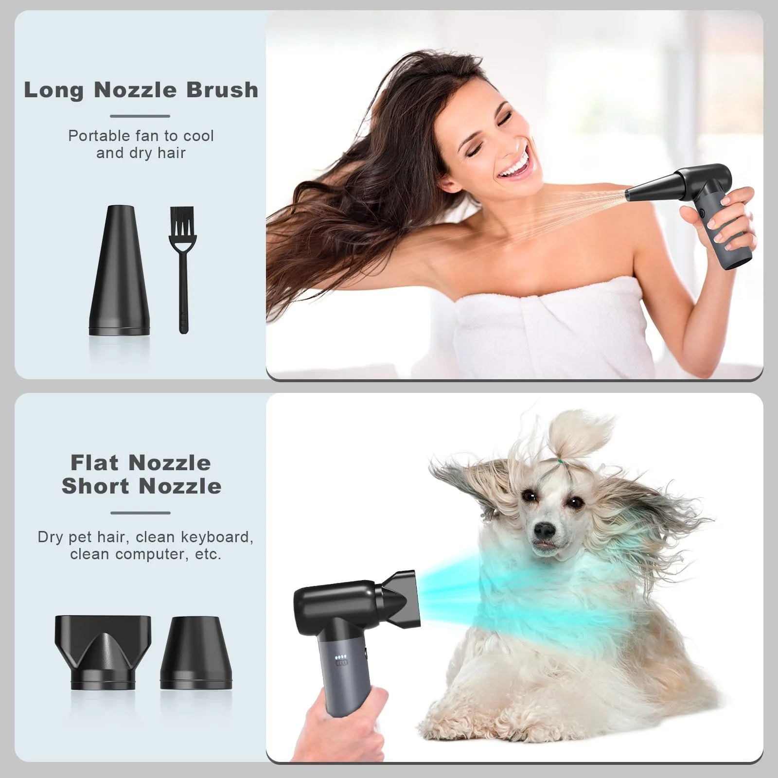 Очиститель сжатым воздухом Портативный электрический, фото №4