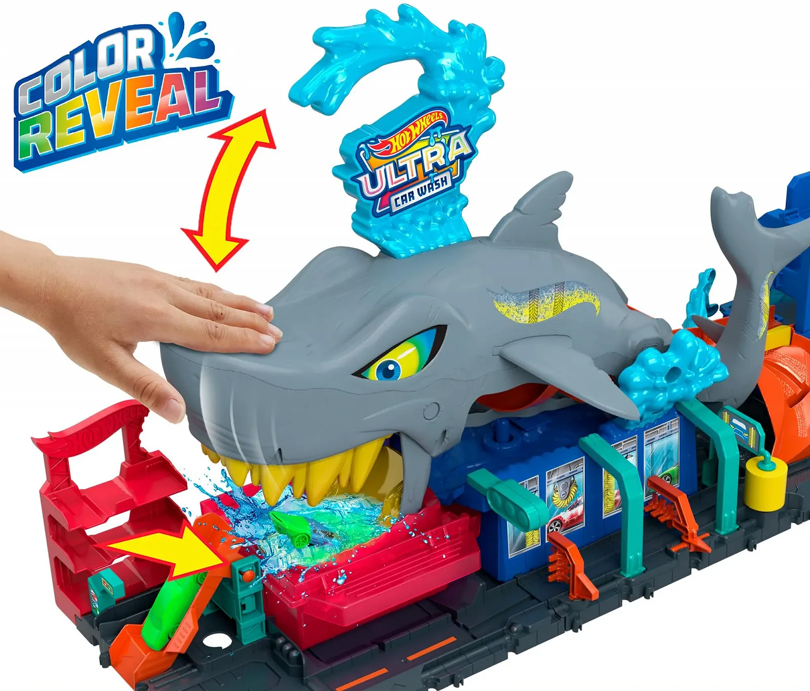 Игровой набор Hot Wheels Автомойка: Суперакула HTN82, фото №3