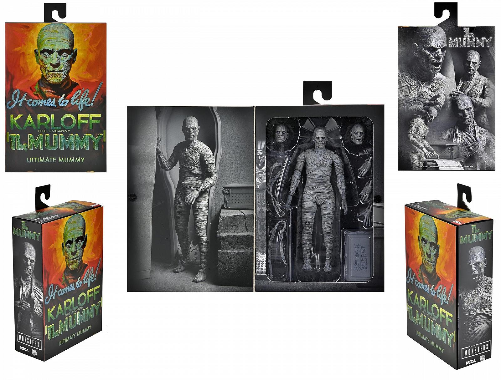 Фігурка NECA Мумія Борис Karloff Чорно-білий, фото №2