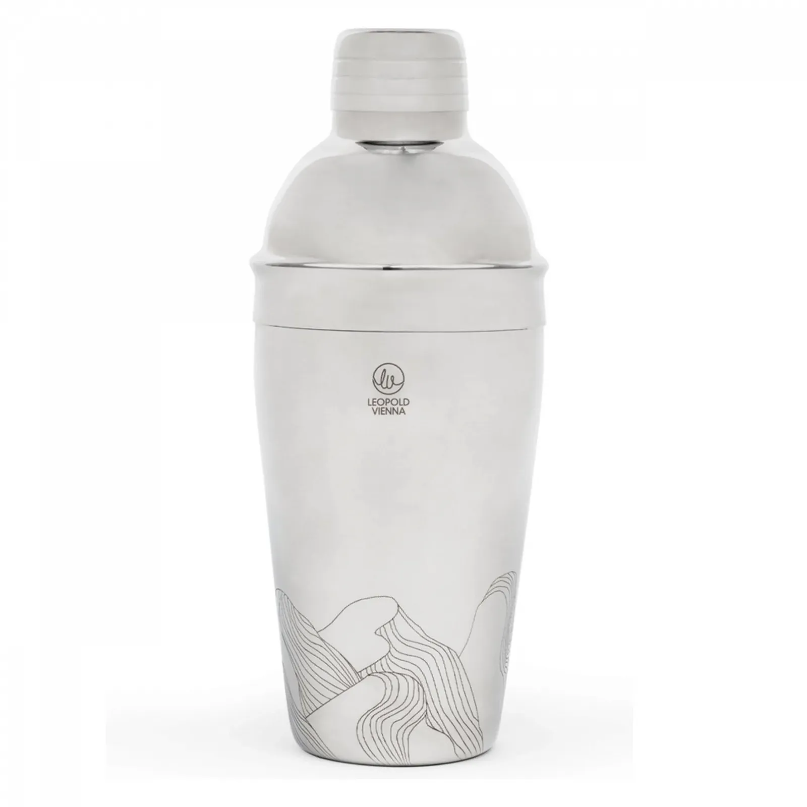 Коктейльний шейкер Leopold Vienna Mountains 500 мл, нержавіюча сталь, фото №1 Коктейльний шейкер Leopold Vienna Mountains 500 мл, нержавіюча сталь, фото №1