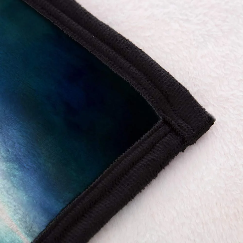 Покривало AOXHFNV Вовк 3D 150 x 200 см Синій (Вовк 1), фото №5