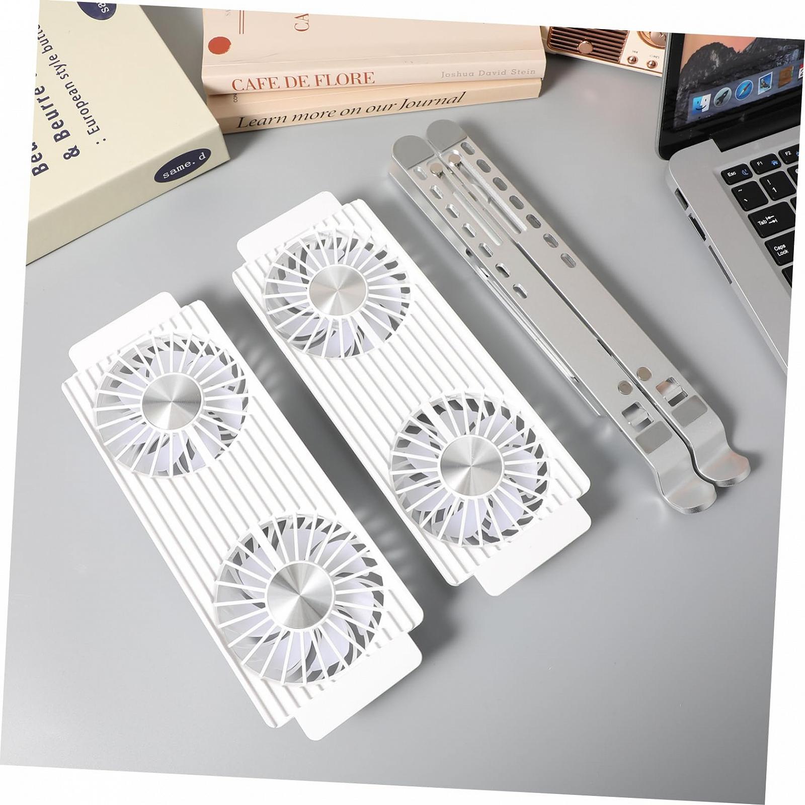 Охлаждающая подставка для ноутбука Vaguelly Алюминиевый сплав Серебристый, фото №9