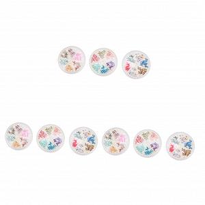 3D Заклепки для ногтей Healvian 3 шт. Украшения для маникюра, Элементы для ногтей Бабочка - Фото 1