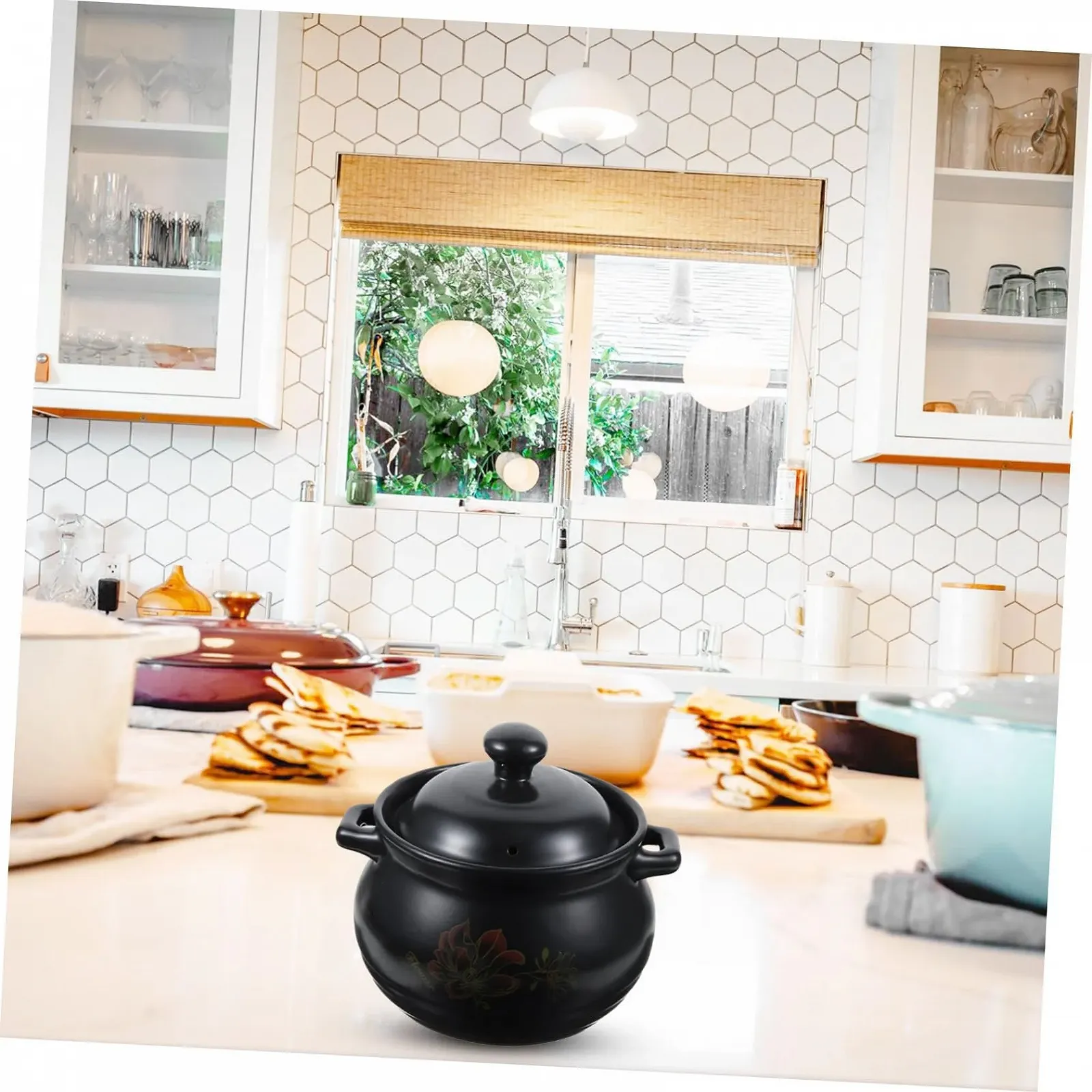 Каструля керамічна 2 л з кришкою термостійка, фото №7 Каструля керамічна 2 л з кришкою термостійка, фото №7