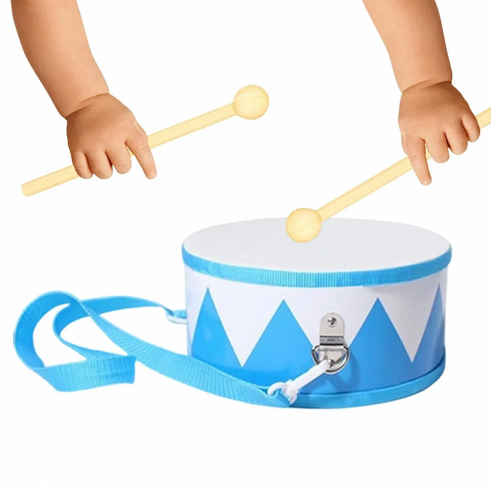 Дитячий барабан з регульованим плечовим ремінцем дерев'яний Drum Set, фото №8