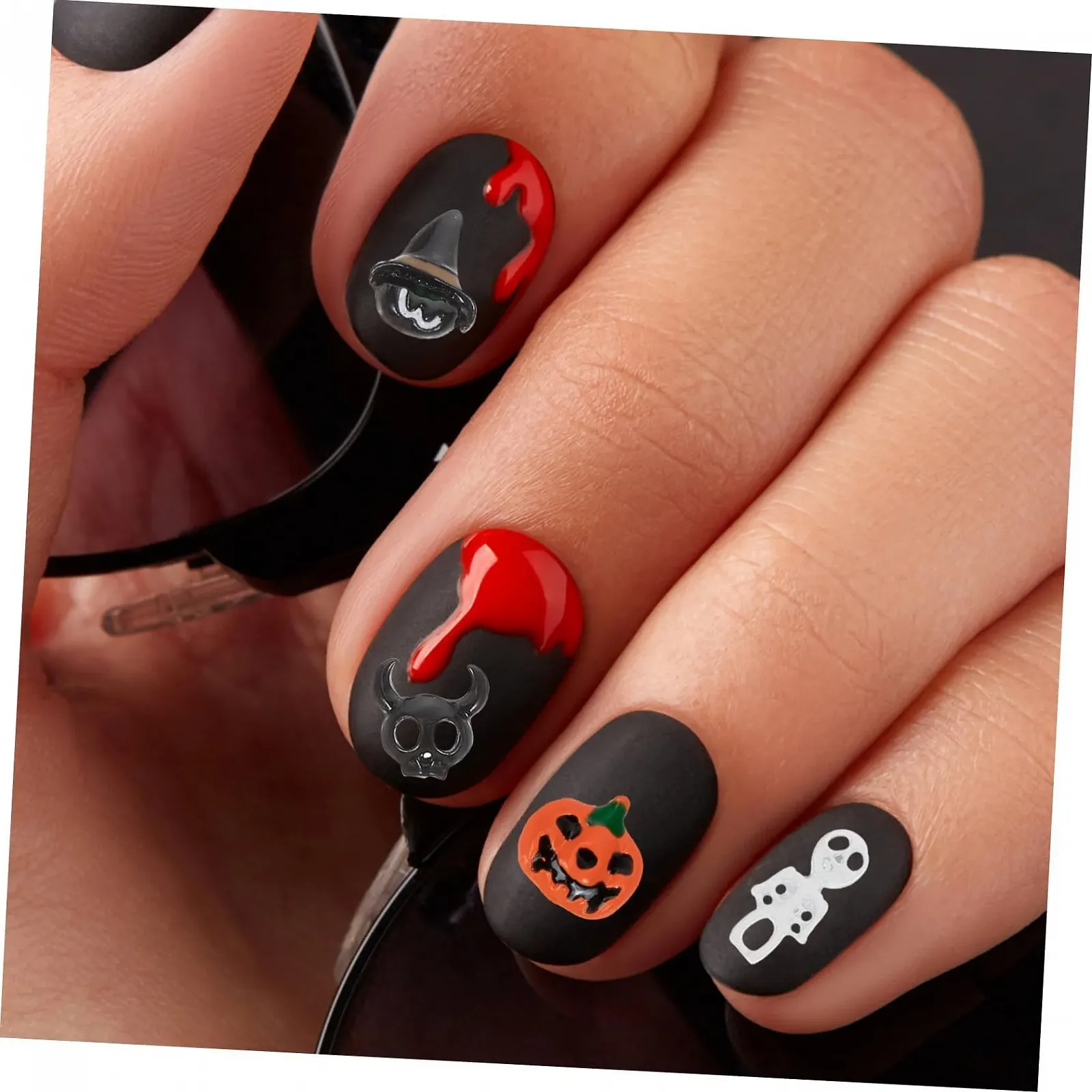 FRCOLOR 60 шт. Аксесуари для нігтів на Хелловін, фото №8