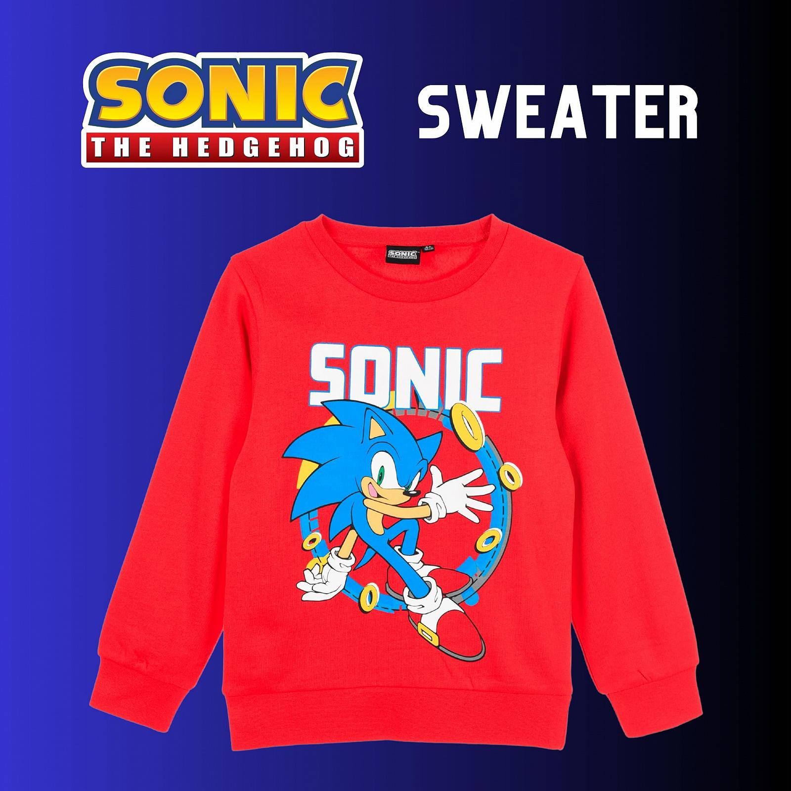 Свитшот Sonic The Hedgehog Sonic Design для мальчиков, подарок для детей от 4 до 10 лет, фото №3