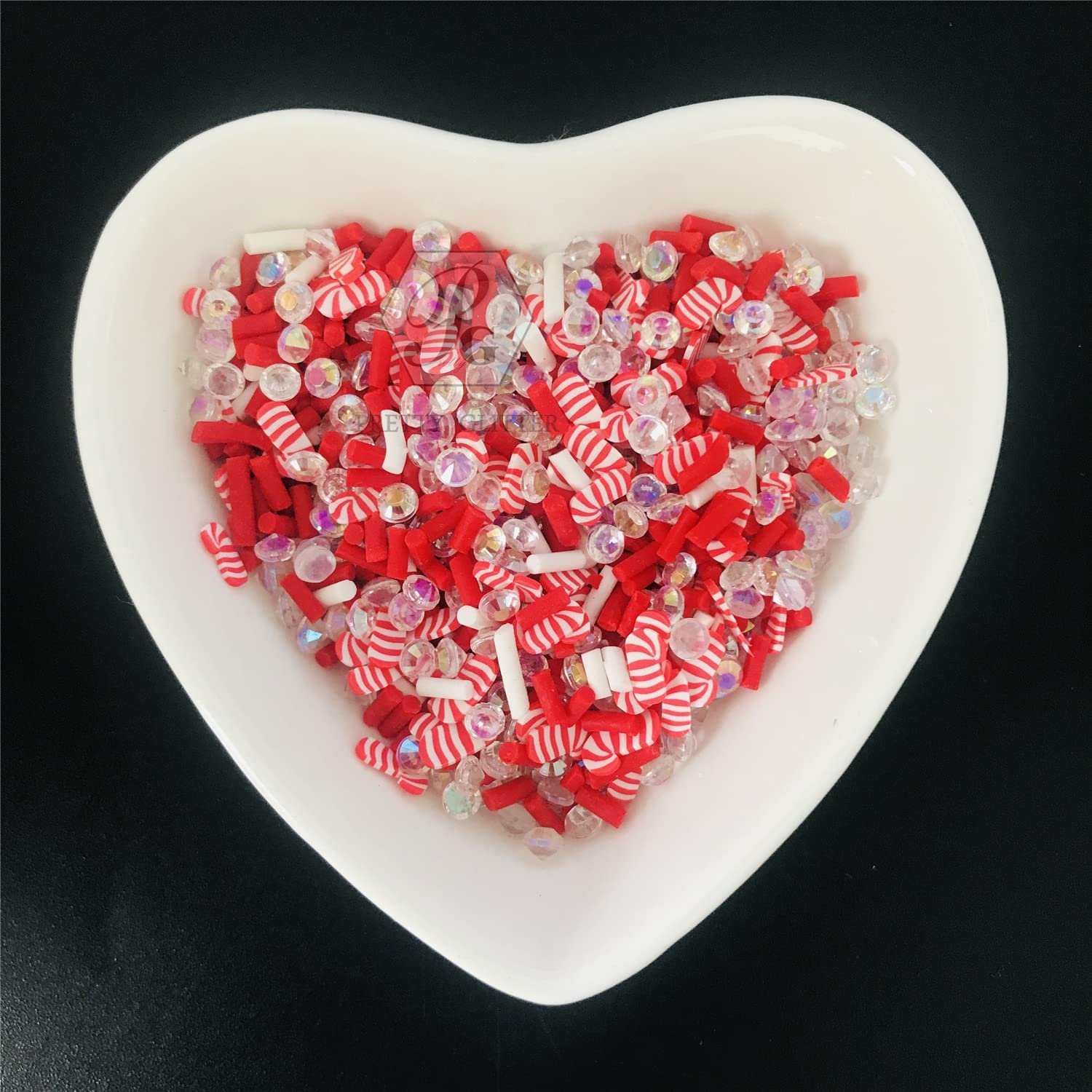 Украшения для ногтей Рождественские палочки Микс Диски Полимерная мягкая глина для дизайна ногтей и рукоделия XRT-W04, фото №5