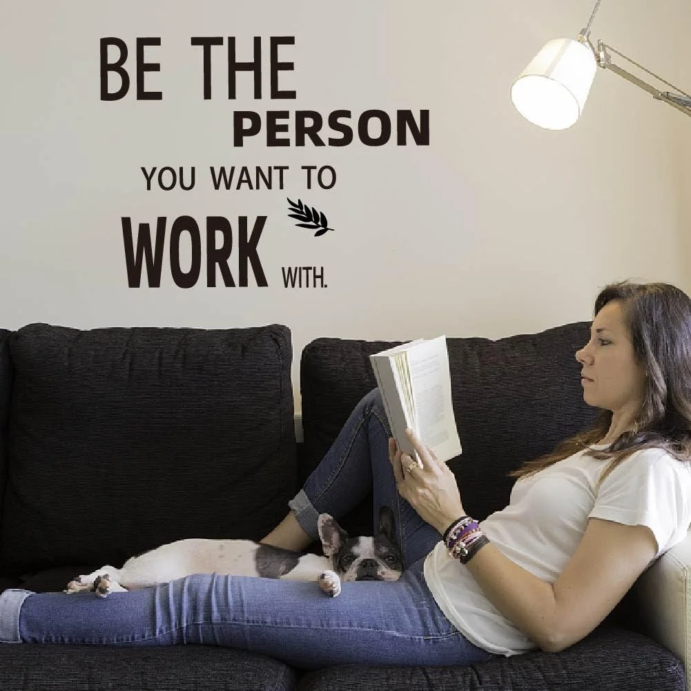 Наклейка на стіну SUPERDANT Office Quotes Inspirational Teamwork Чорна, фото №4