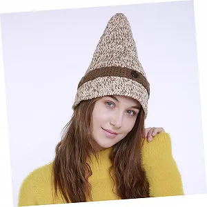 В'язана шапка LIFKOME з вовни для дівчаток synthetic.ua - Фото 1