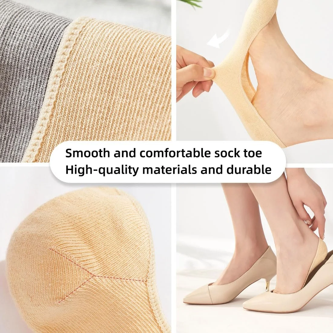 Шкарпетки Жіночі Дихаючі Шкарпетки-слідки Невидимі Розмір 36-40, фото №5