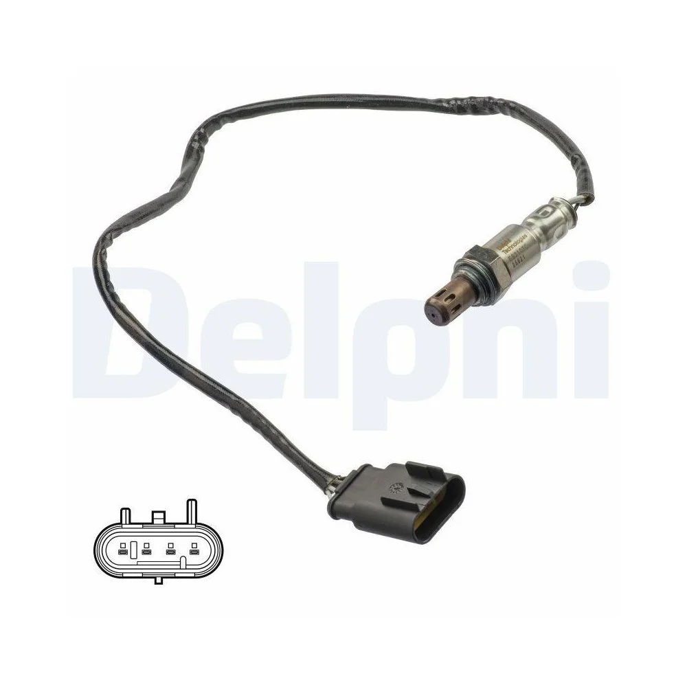Лямбда-зонд DELPHI ES21076-12B1 для FIAT LANCIA після каталізатора, фото №1