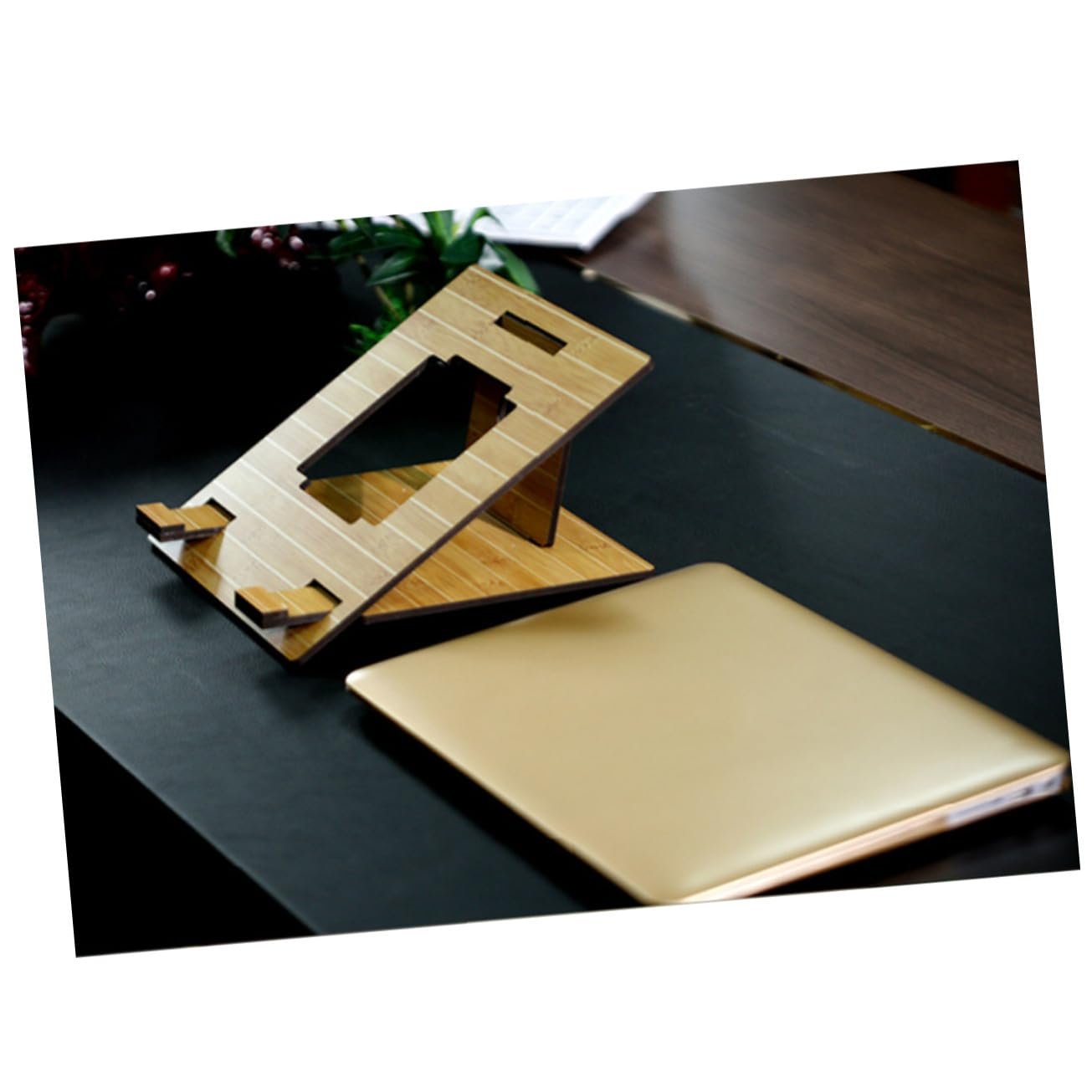 Подставка для ноутбука деревянная портативная для дома, офиса, спальни, фото №4 Подставка для ноутбука деревянная портативная для дома, офиса, спальни, фото №4