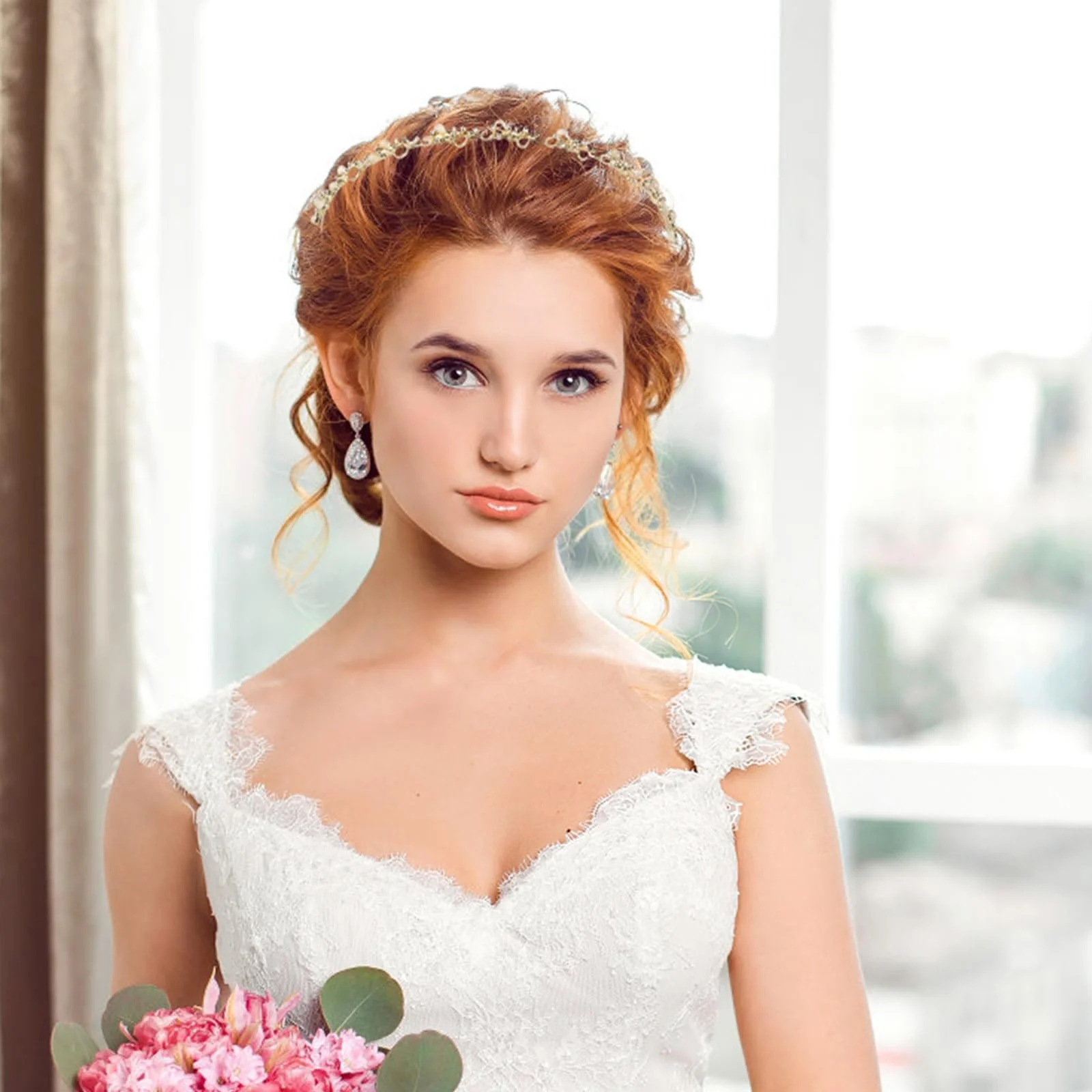 Золотой обруч для волос., фото №5