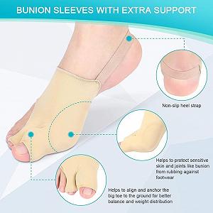 Корректор большого пальца стопы Повязка ортопедическая Hallux Valgus со встроенной гелевой подушечкой для облегчения боли при бурсите для мужчин и женщин, 1 пара synthetic.ua - Фото 1