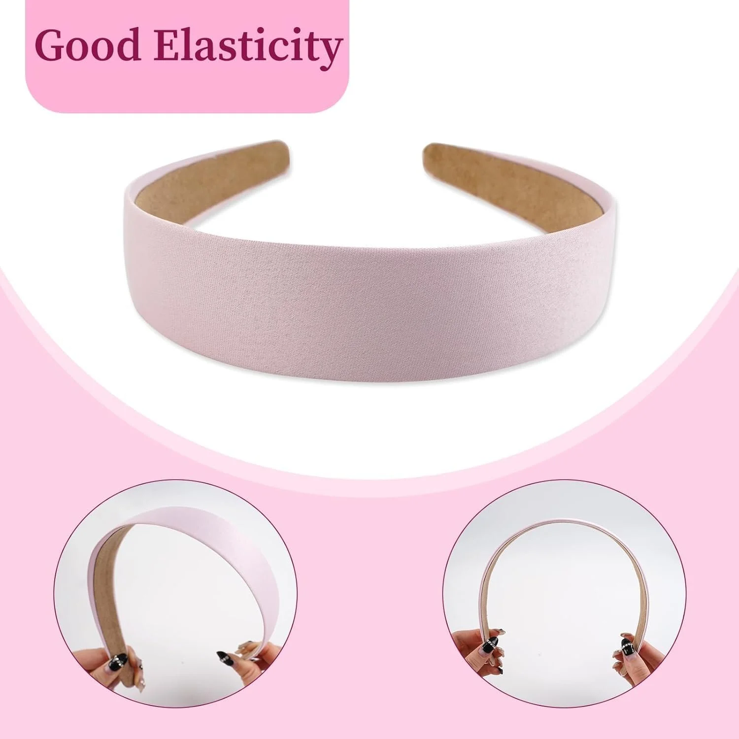 Обруч широкий для волосся жіночий з кліпсами Набір 4шт Чорний, фото №6 Обруч широкий для волосся жіночий з кліпсами Набір 4шт Чорний, фото №6