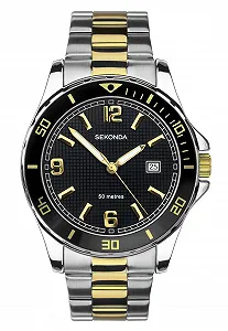 Чоловічий Аналоговий Годинник Sekonda Classic Кварцовий з Ремінцем з Нержавіючої Сталі - Фото 1