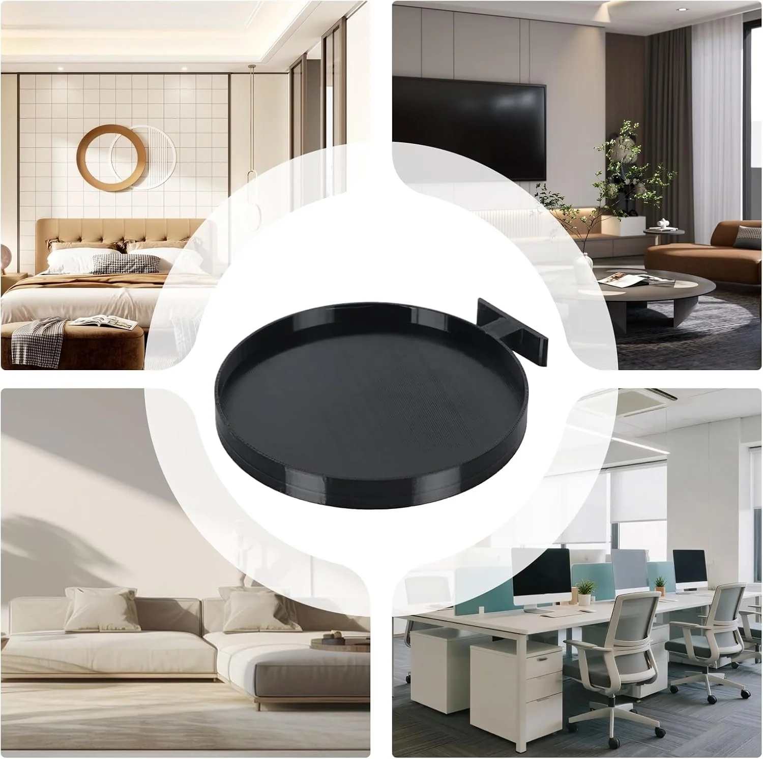 Держатели для цветочных горшков на акустические панели 2 шт. Черные, фото №7