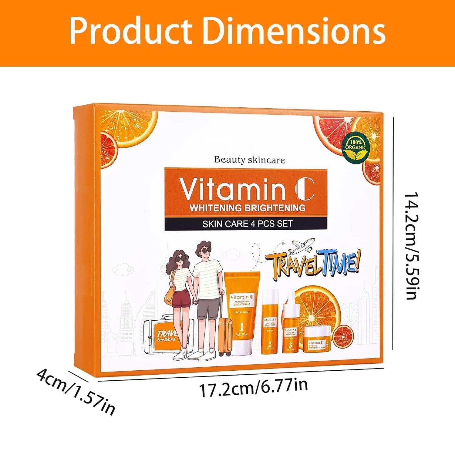 Набір для догляду за обличчям для жінок - Набір для догляду за шкірою з 4 предметів, фото №5