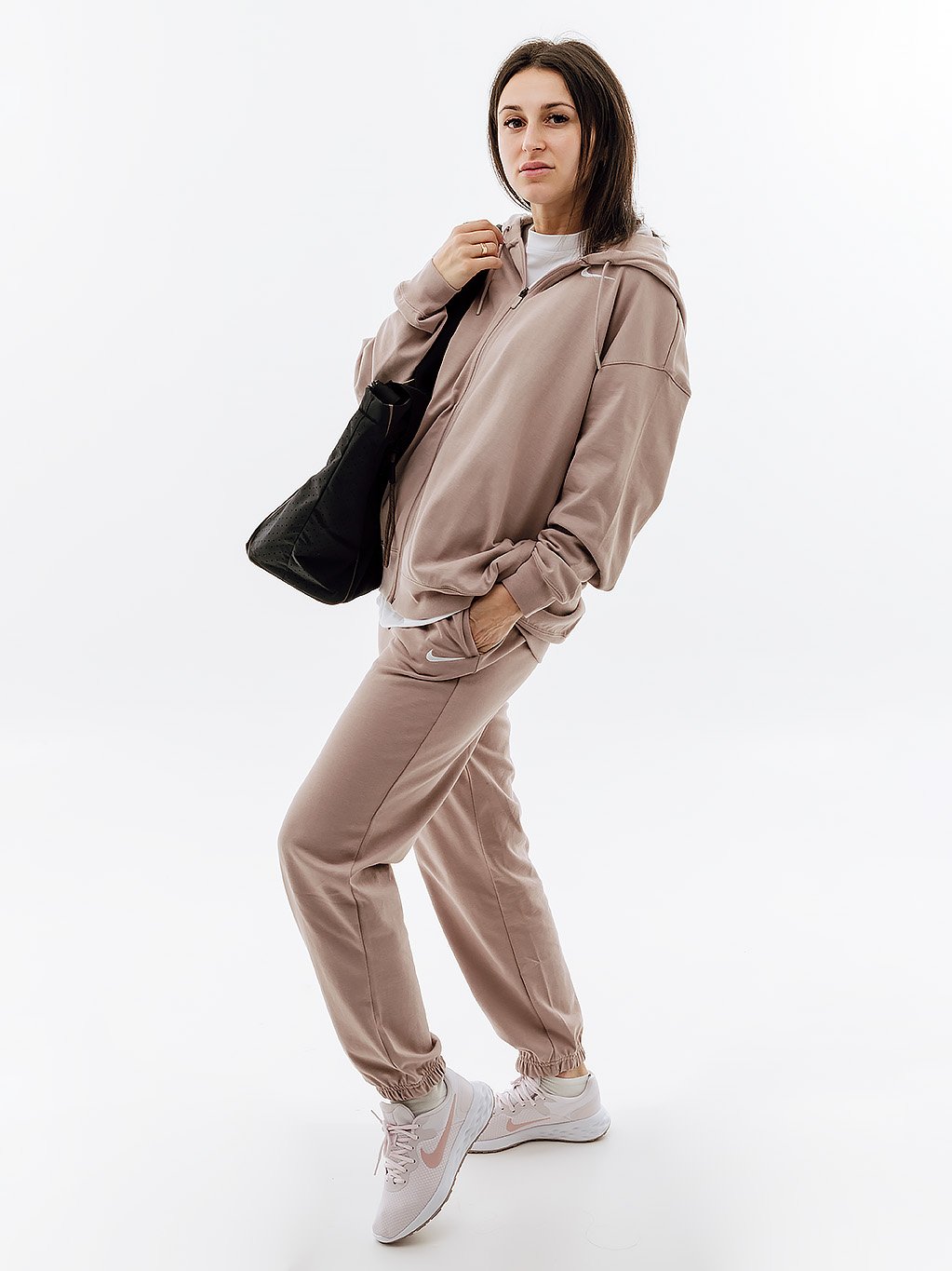 Джемпер Nike W NSW JRSY OS FZ HOODIE S, фото №4
